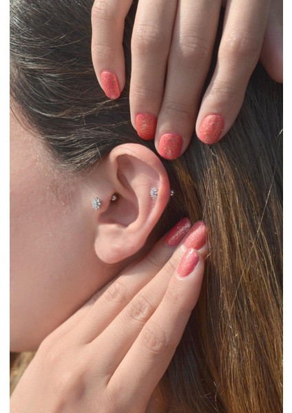 Kar Tanesi Piercing Helix Kıkırdak modelleri