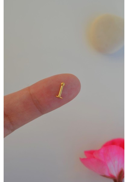 Gold 2 mm Küçük Toplu Çelik Piercing Tragus Helix Kıkırdak Lob Conch Burun Minimal Ürün fiyatları