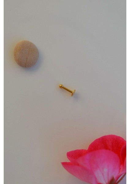 Gold 2 mm Küçük Toplu Çelik Piercing Tragus Helix Kıkırdak Lob Conch Burun Minimal Ürün modelleri