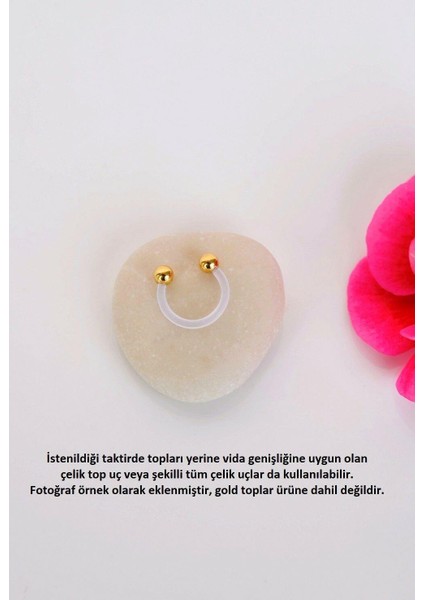 Sacce Scarves&Accessories Silikon Tragus Piercing Helix Kıkırdak Smile Piercing modelleri