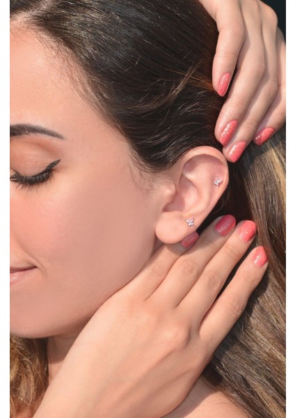 Kelebek Piercing Helix Kıkırdak modelleri