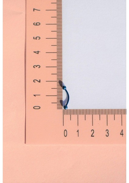 İki Ucu Top Çelik Dudak Dil Kaş Piercing 10 mm Parlament Mavi modelleri