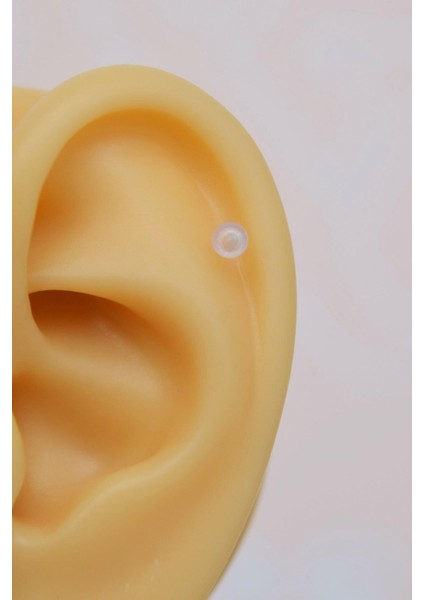 Bioflex Hipoalerjenik Antialerjik Şeffaf Silikon Piercing 8 mm Arkası Düz fiyatları