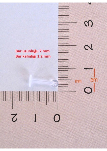 Bioflex Hipoalerjenik Antialerjik Şeffaf Silikon Piercing 8 mm Arkası Düz fırsatları