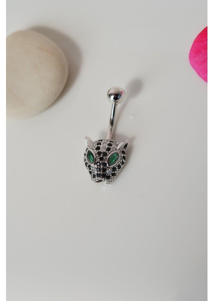 Sacce Scarves&Accessories Çelik Kaplan Figürlü Göbek Piercing Gümüş Renk fırsatları