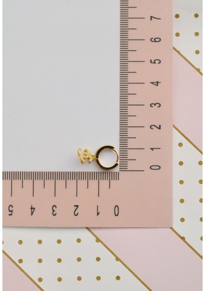 Sallantılı Halka Piercing Zirkon Gold Renk fırsatları
