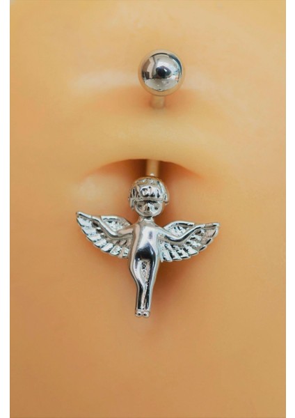 Sacce Scarves&Accessories Çelik Melek Figürlü Göbek Piercing Gümüş Renk fiyatları