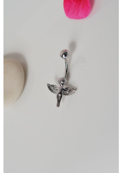 Sacce Scarves&Accessories Çelik Melek Figürlü Göbek Piercing Gümüş Renk modelleri