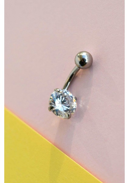 Çelik Tektaş Göbek Piercing Gümüş Renk modelleri