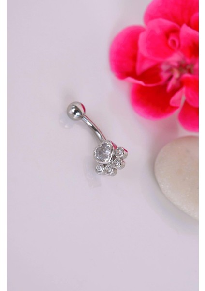 Pati Model Göbek Piercingi Patili Çelik