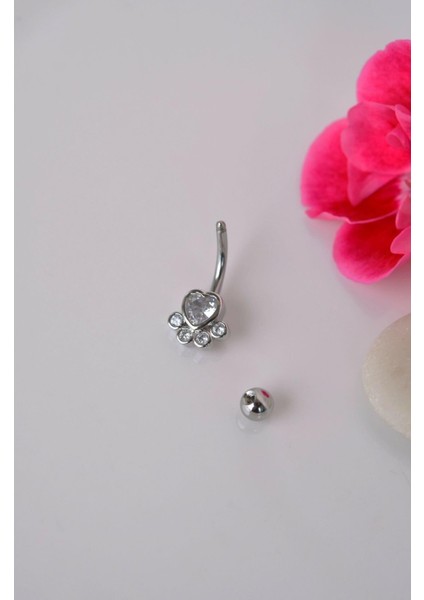 Pati Model Göbek Piercingi Patili Çelik modelleri