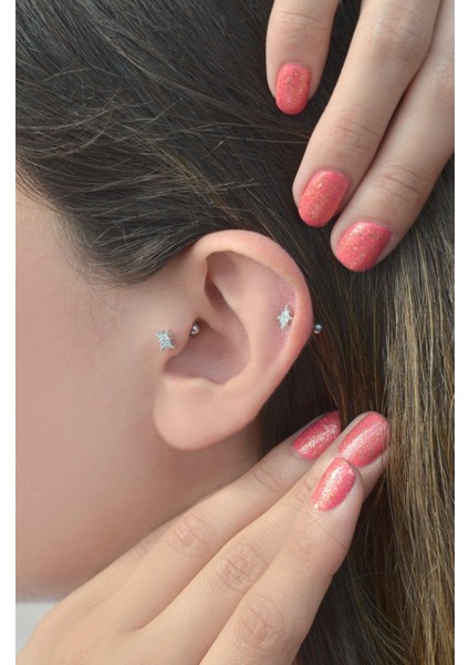Kutup Yıldızı Piercing Helix Kıkırdak modelleri