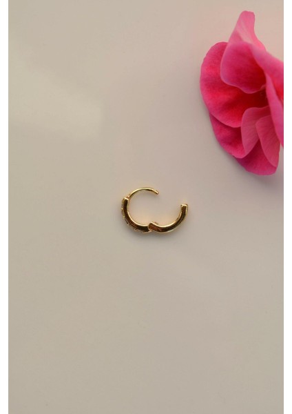 Taşlı Halka Tragus Piercing Helix Kıkırdak Küpesi Mini Küpe modelleri