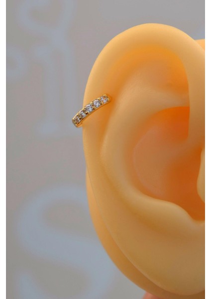 Taşlı Halka Tragus Piercing Helix Kıkırdak Küpesi Mini Küpe fırsatları