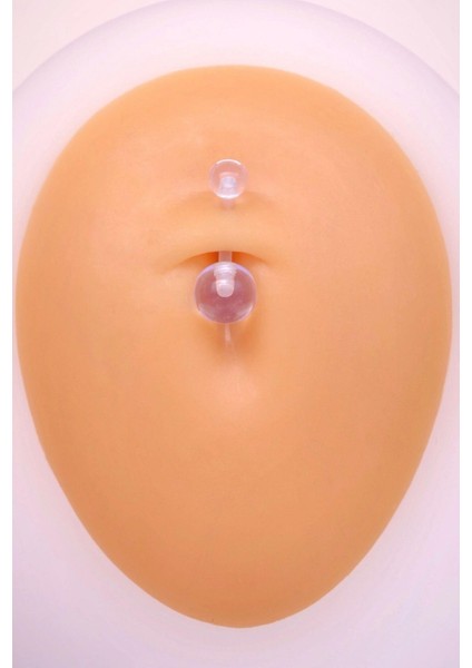 Bioflex Hipoalerjenik Antialerjik Şeffaf Silikon Göbek Piercing 10 mm