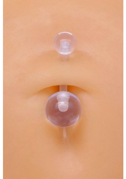 Bioflex Hipoalerjenik Antialerjik Şeffaf Silikon Göbek Piercing 10 mm fiyatları