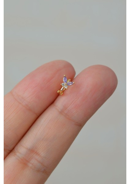 Kelebek Halka Piercing Tragus Helix Kıkırdak Küpesi fiyatları