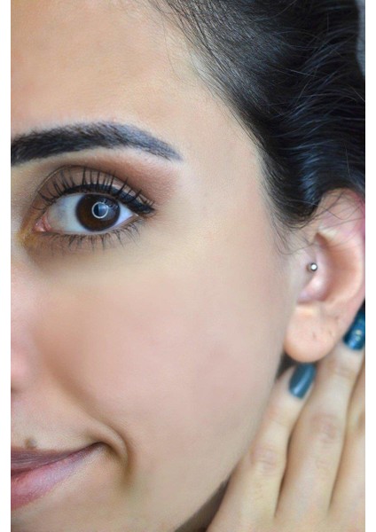 Gümüş Renk Çelik Top Piercing 8 mm fırsatları