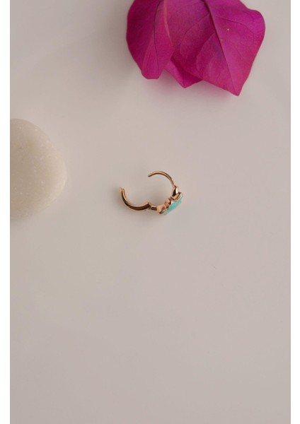 Mavi Yıldız Tragus Helix Piercing Mini Küpe fırsatları