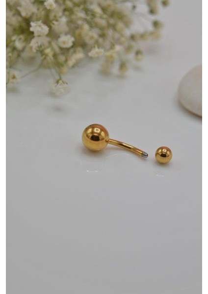 Top Çelik Göbek Piercing Gold fiyatları
