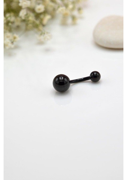 Top Çelik Göbek Piercing Siyah Renk fırsatları