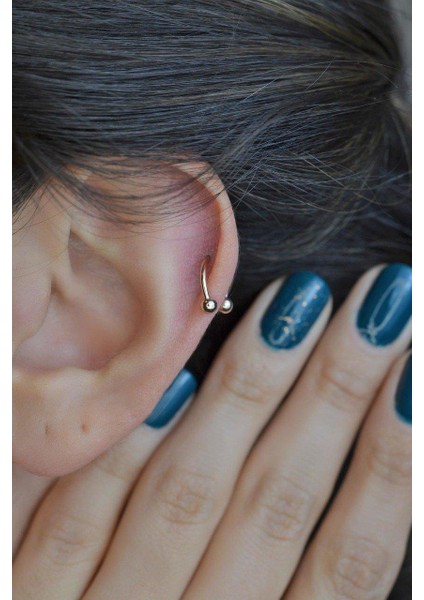 8 mm Rose Çelik Top Uçlu Piercing Septum Kıkırdak modelleri