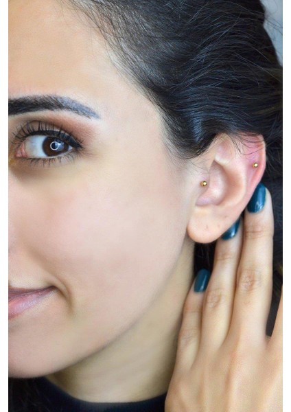 Gold Çelik Top Piercing 8 mm modelleri