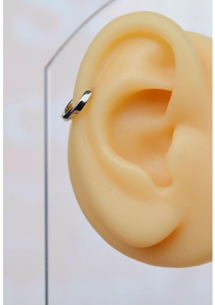 Gümüş Renkli Halka Piercing Tragus Helix Kıkırdak Küpesi