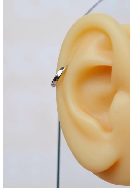 Gümüş Renkli Halka Piercing Tragus Helix Kıkırdak Küpesi modelleri