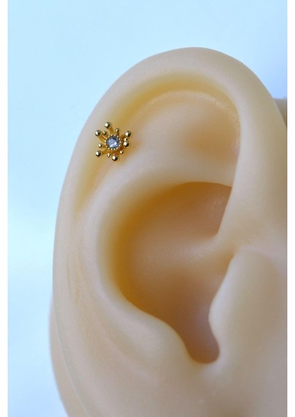 Zirkon Kıkırdak Küpesi Helix Piercing