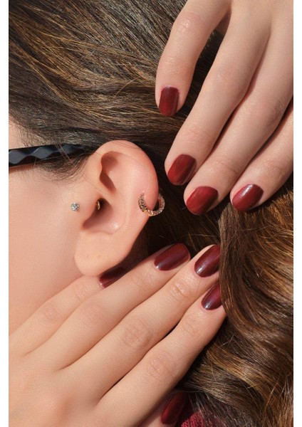 Lazer Kesim Altın Model Halka Tragus Helix Kıkırdak Piercing 8 mm modelleri