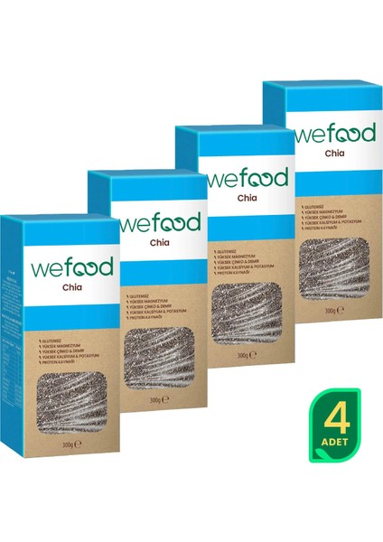 Siyah Chia 300 gr 4'lü