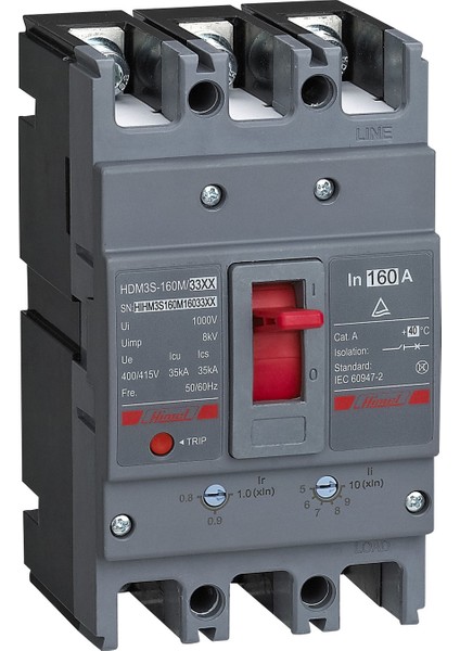 HDM3S160M10033XX 35 Ka 3X100A (80-100) Ayarlı Kompakt Tmş Şalter