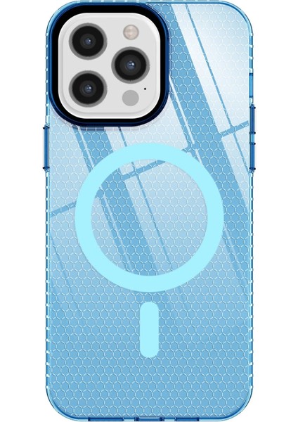 Iphone 12 Pro Max Kılıf Beta Magneticsafe Silikon - Mavi Dpmah