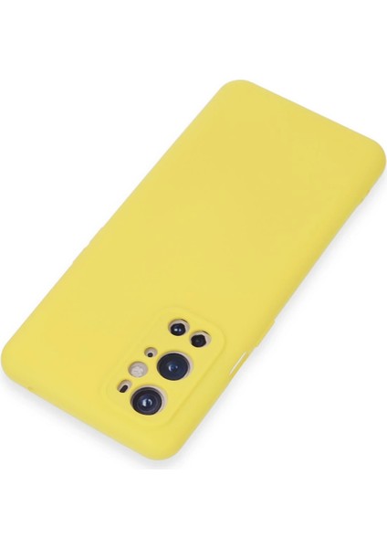 One Plus 9 Pro Kılıf Nano Içi Kadife Silikon - Sarı Dpmah