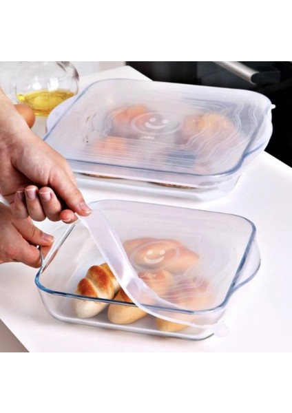 Mien Silikon Streç Kapak,silikon Kare 2 Adet Borcam Kapağı
