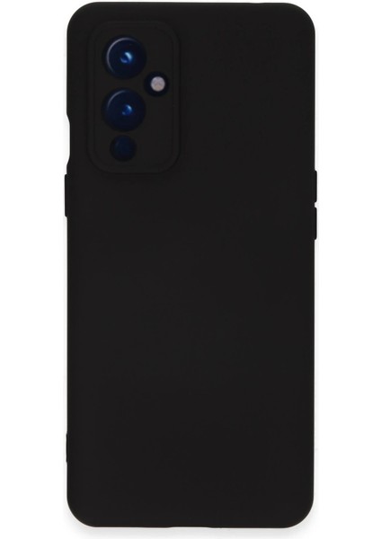One Plus 9 Kılıf Nano Içi Kadife Silikon - Siyah Dpmah