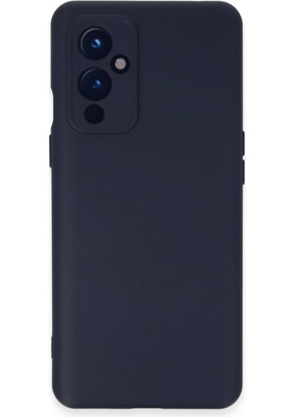 One Plus 9 Kılıf Nano Içi Kadife Silikon - Lacivert Dpmah