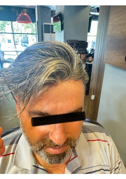 Protez Saç New Avusturya - 6x9 - Renk Gri ince Telli Her Yöne Taranabilen Alt Yapı %100 insan Saçı