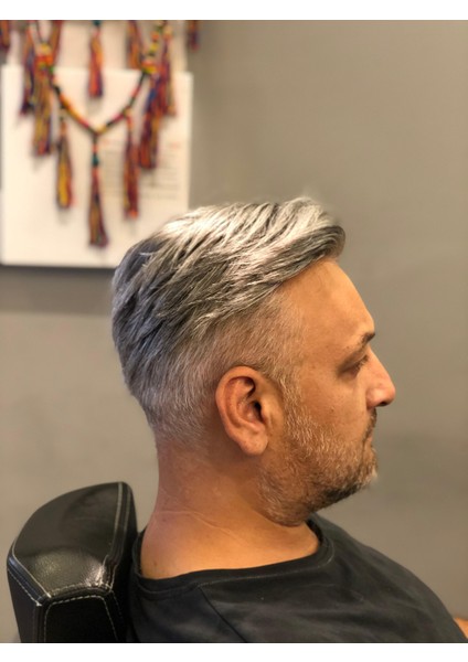 Protez Saç New Avusturya - 6x9 - Renk Gri ince Telli Her Yöne Taranabilen Alt Yapı %100 insan Saçı