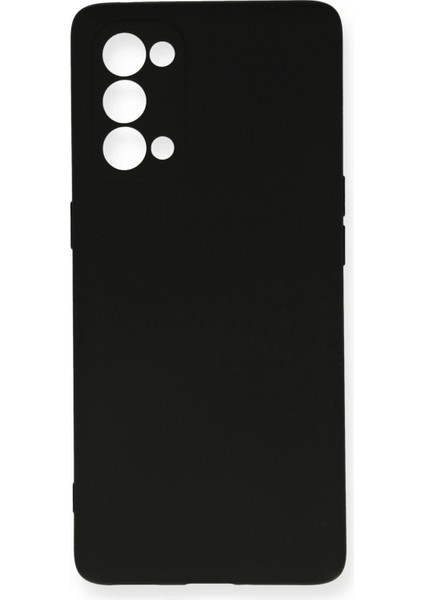 Reno 5 Pro Kılıf Nano Içi Kadife Silikon - Siyah Dpmah