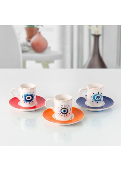 Camelia 12 Parça 6 Kişilik Kahve Takımı 6705 Nazar