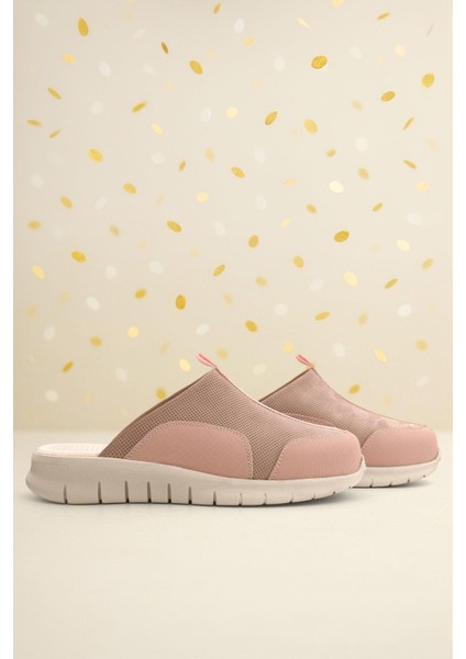 Medikal Hakiki Deri Pudra Comfort Krem Tabanlı Spor Terlik