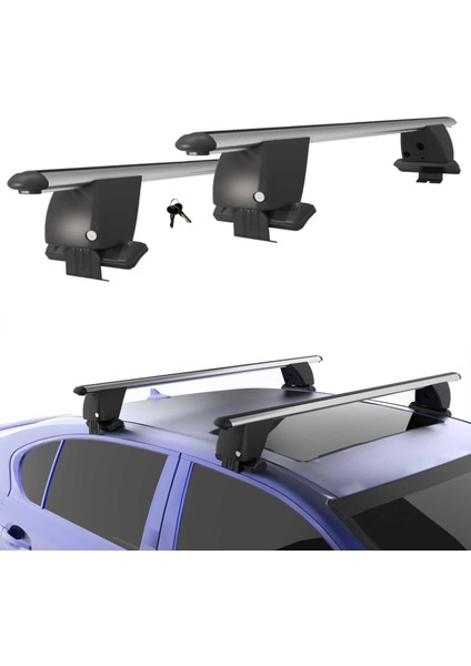 Citroen C4 - C4X - EC4 Uyumlu - Profesyonel Tip Ara Atkı / Portbagaj Taşıyıcı / Tavan Barı