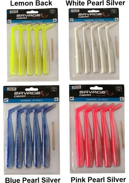Sandeel V2 Tail 14CM 23GR (5'li Paket) Iğnesiz