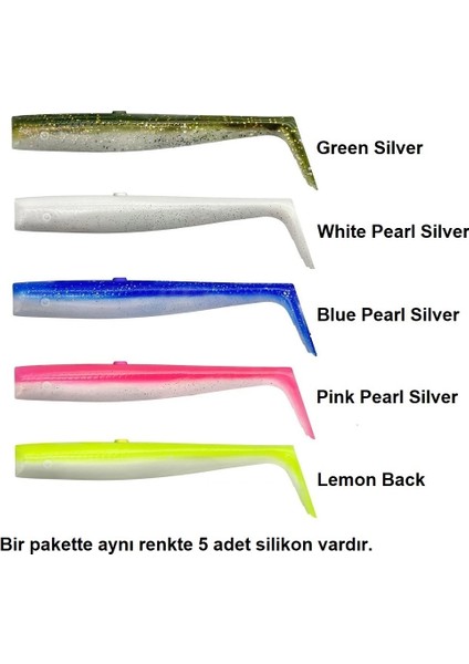 Sandeel V2 Tail 14CM 23GR (5'li Paket) Iğnesiz fiyatları