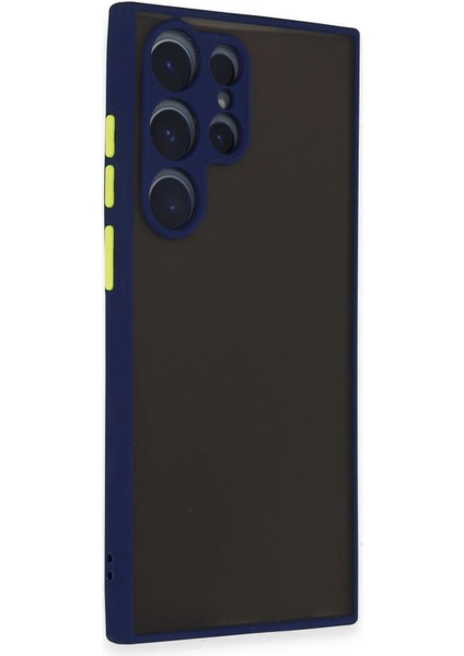 Samsung Galaxy S22 Ultra Kılıf Montreal Silikon Kapak - Lacivert Dpmah