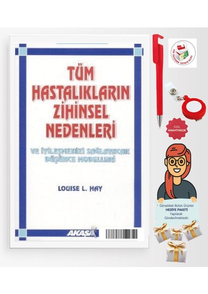 Maje Hediye+ Tüm Hastalıkların Zihinsel Nedenleri-Yeni Kitap-( Louise L, Hay)- Akaşa- Sağlık