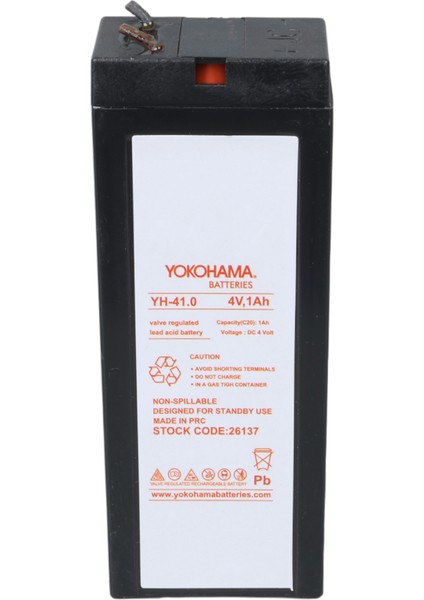 Ayt Yokohama Yh-41.0 4 Volt - 1 Amper Akü (34X64X21 Mm)