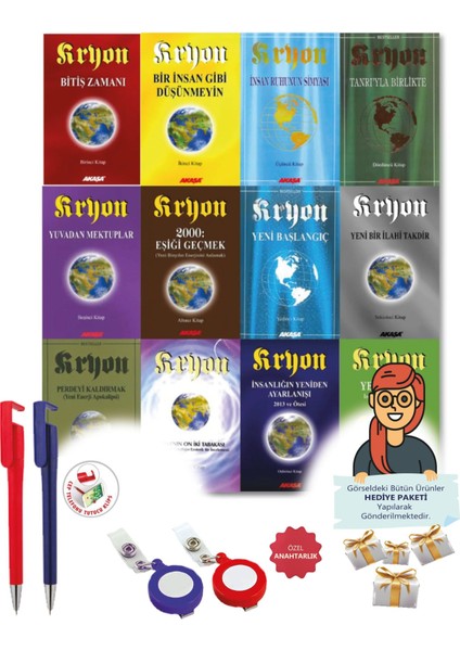 Maje Hediye+Lee Carroll(Kryon: 1-12 Kitaplar-Insan Tekamülü) 12 Kitap-Yeni-Bireysel Gelişim-Akaşa